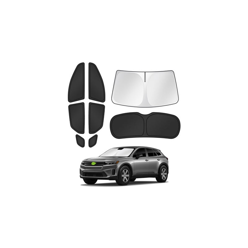 Canvcle Sunshades for 2024-2025 2026 Honda Prologue Accessories Windshield Sun Shade Side Rear Window Shade Cover Sun Visor Shield Privacy Protection for Camping Keep Vehicle Cool Black 8PCS - Image 1